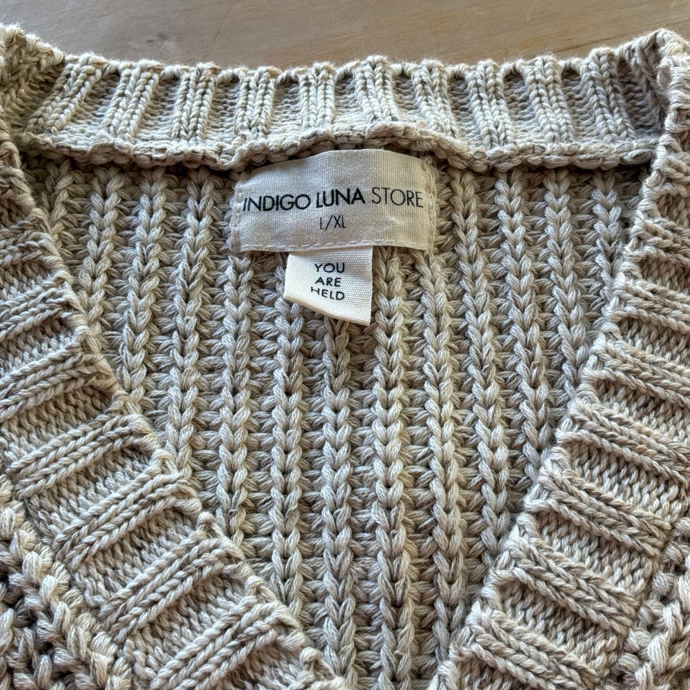 INDIGO LUNA HELGA CARDIGAN OAT - Picture 3 of 8